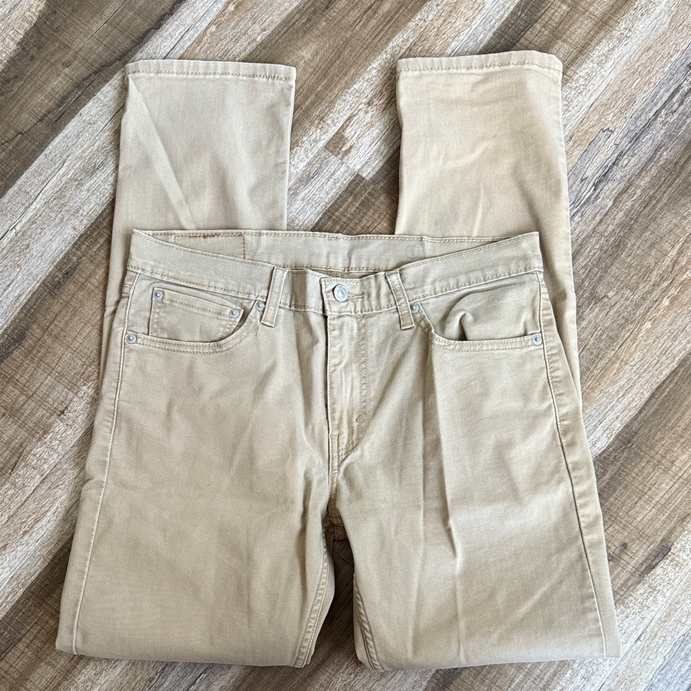 Levi's Khaki 511 Denim Pants W32 L34 - Picture 4 of 5